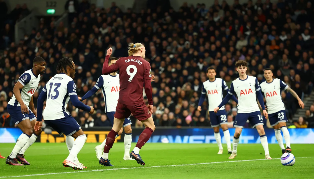 Haaland Strikes as Man City Edge Spurs in Tight Clash