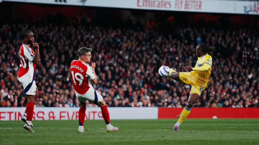 EPL: Mateta’s Magic Seals 2-2 Draw for Palace at Arsenal