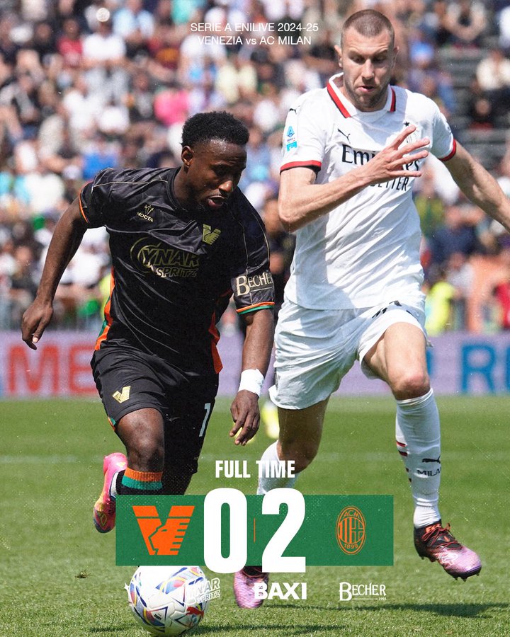 Pulisic, Giménez Fire AC Milan Past Venezia