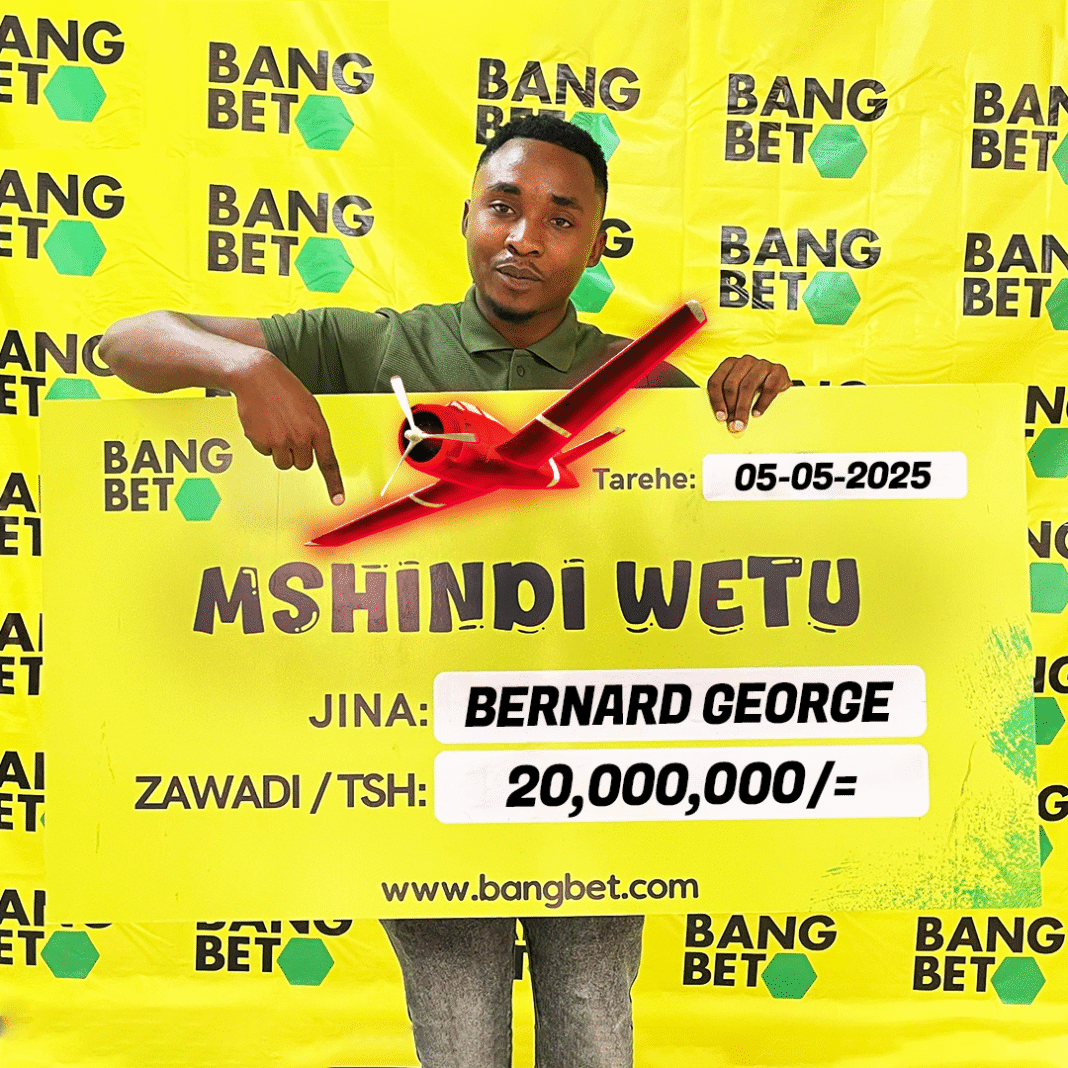 This Week’s Big Winner: Bernad George Bags TZS 20 Million Playing Aviator on Bangbet