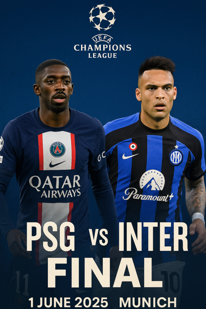 PSG vs Inter Milan UCL Final 2025 Prediction