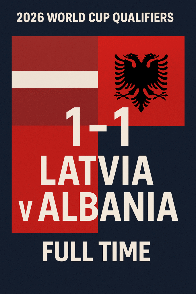 2026 World Cup Qualifiers: Latvia and Albania Share the Spoils in Riga Thriller