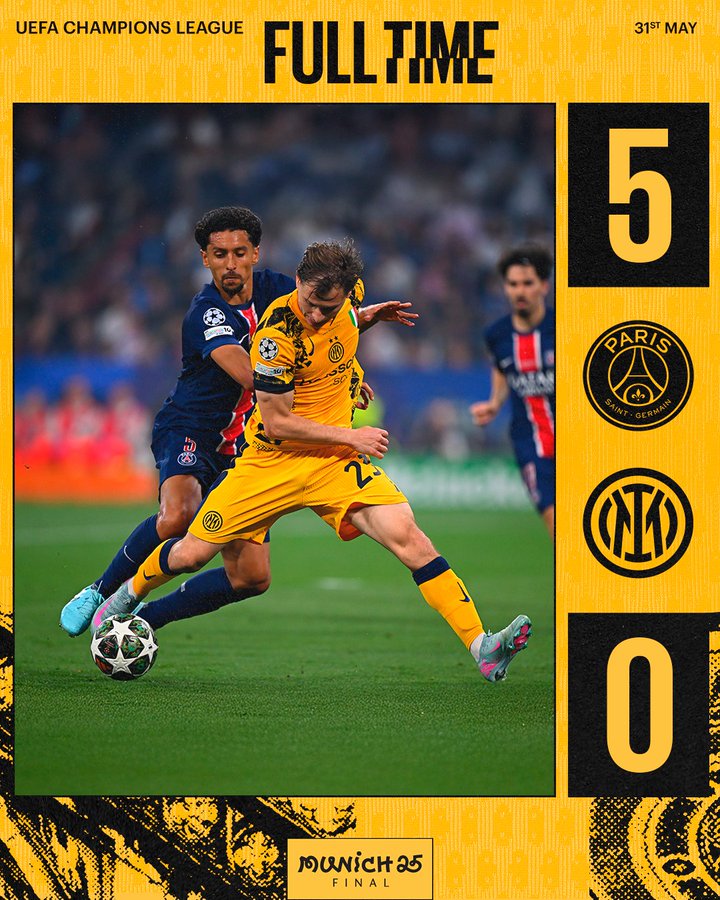 Doué Shines as PSG Crush Inter for First UCL Title