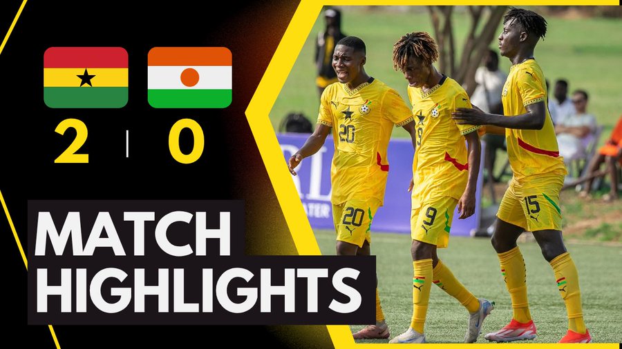 Ghana U20 Beats Niger 2-0 | Aziz Brace in Friendly Win