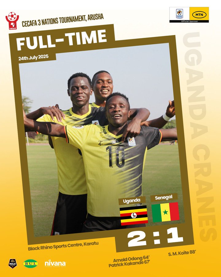 Uganda Edges World Friendly International in Thrilling 2-1 Comeback