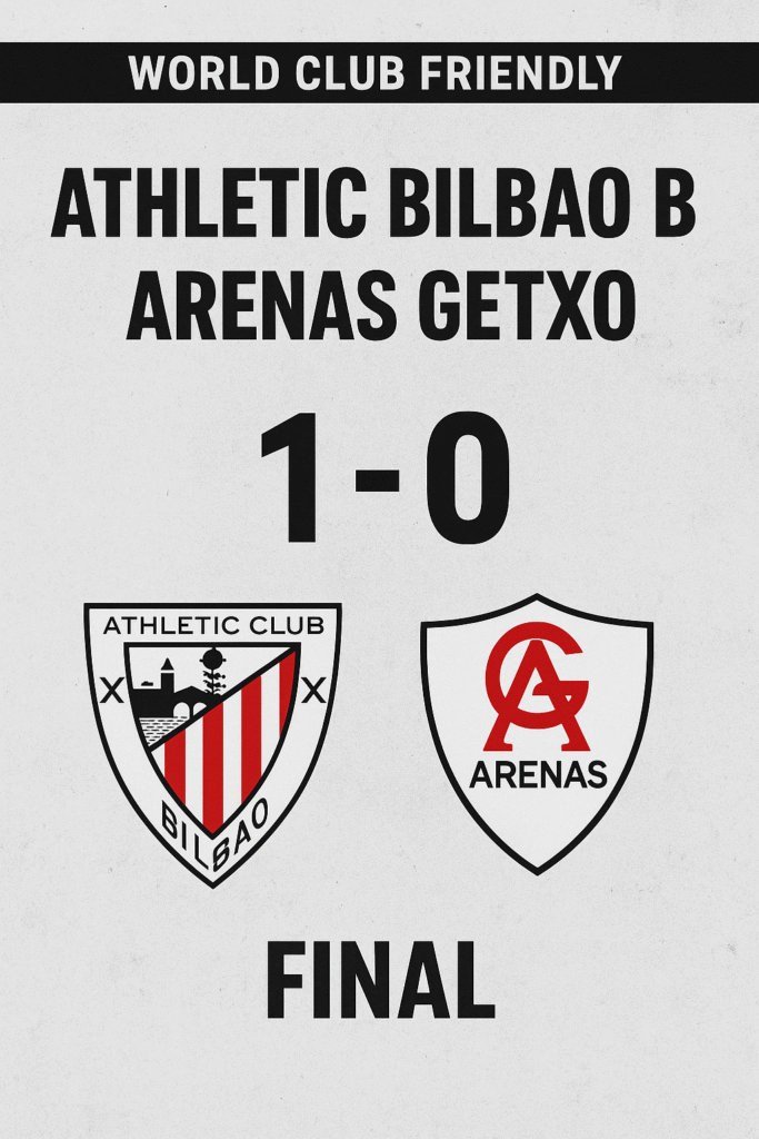 Athletic Bilbao B Beat Arenas Getxo 1-0 in Friendly