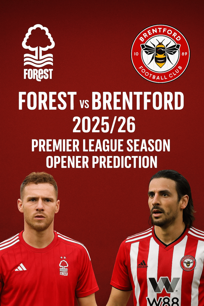 Forest vs Brentford 2025/26: Premier League Season Opener Prediction
