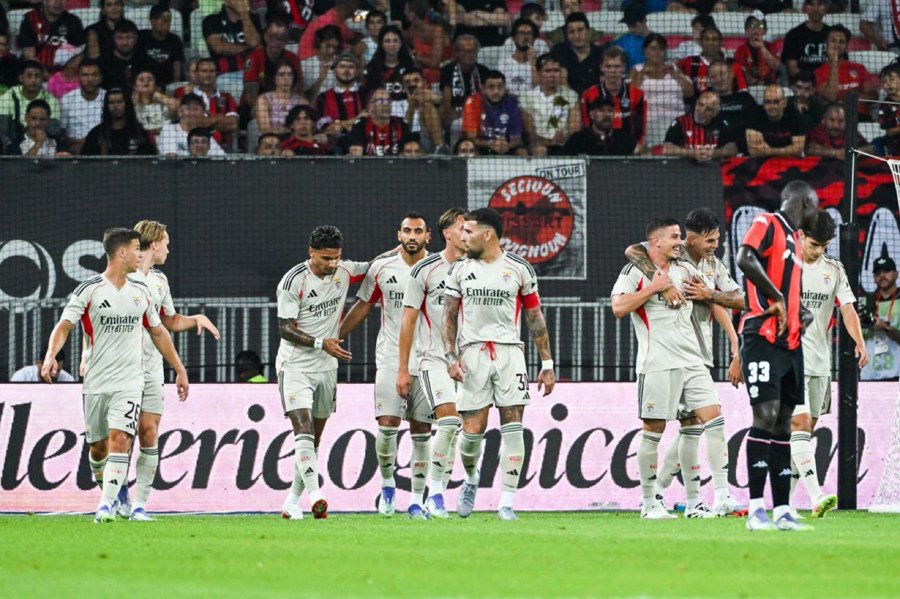 Benfica Beat Nice 2-0 in the Champions League Qualifier