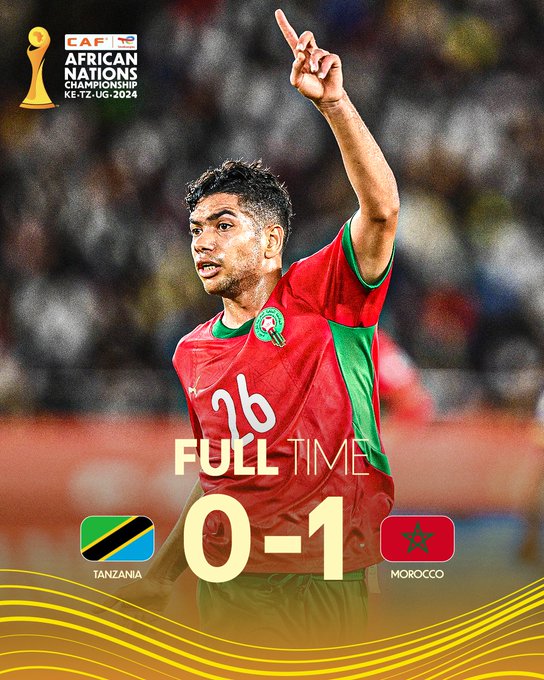 CHAN Quarter-Finals: Morocco Defeats Tanzania 1-0