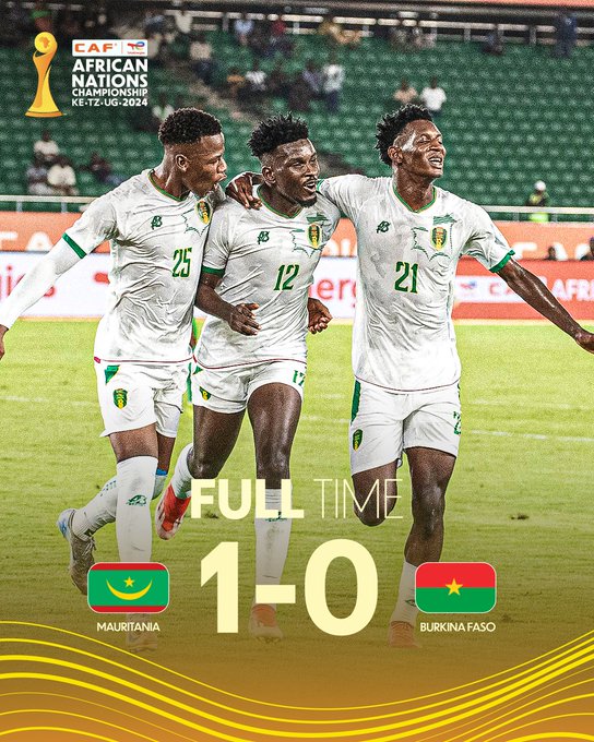 CHAN: Mauritania Beat Burkina Faso 1-0