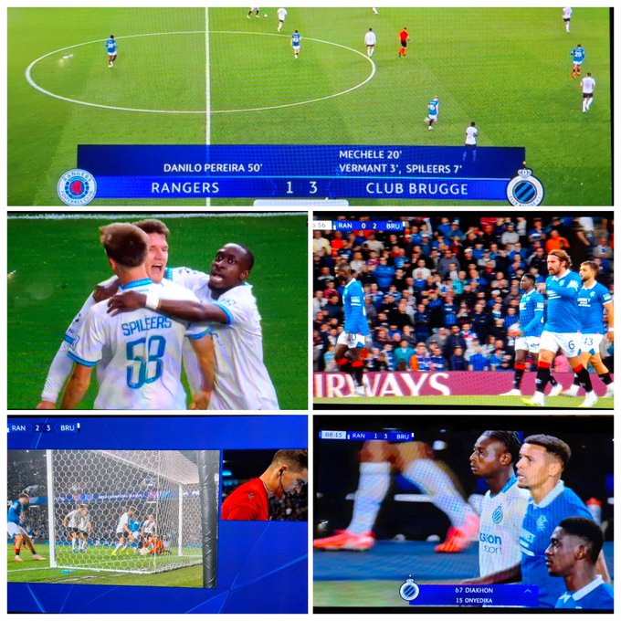 Club Brugge Beat Rangers 3-1 in the UCL Play-Off