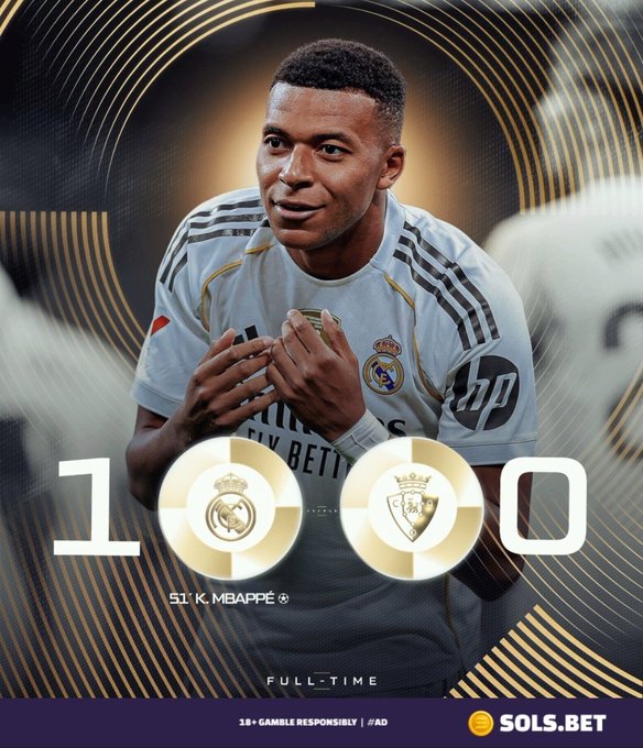 Mbappé Scores as Real Madrid Edge Osasuna in LaLiga