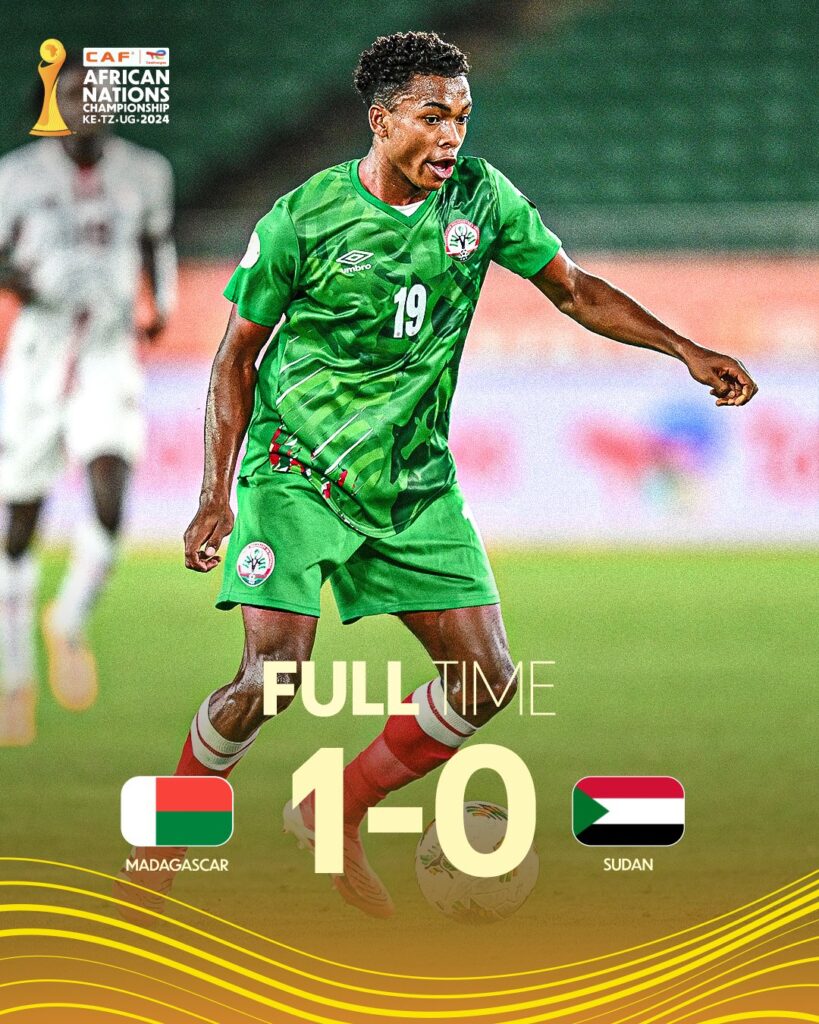 Madagascar 1-0 Sudan – CHAN Semi-Final Highlights