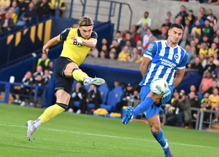 Brighton Demolish Oxford United 6-0 in EFL Cup 1/32 Finals
