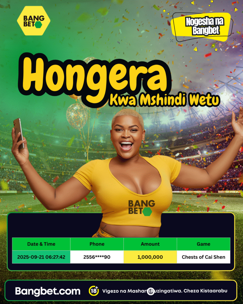 Daily Jackpot Winner Shine on Bangbet Tanzania