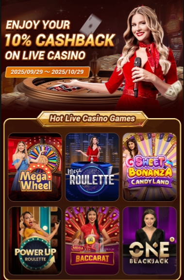 Play Live Games and Enjoy 10% Cashback – Exclusive Bangbet Promotion!