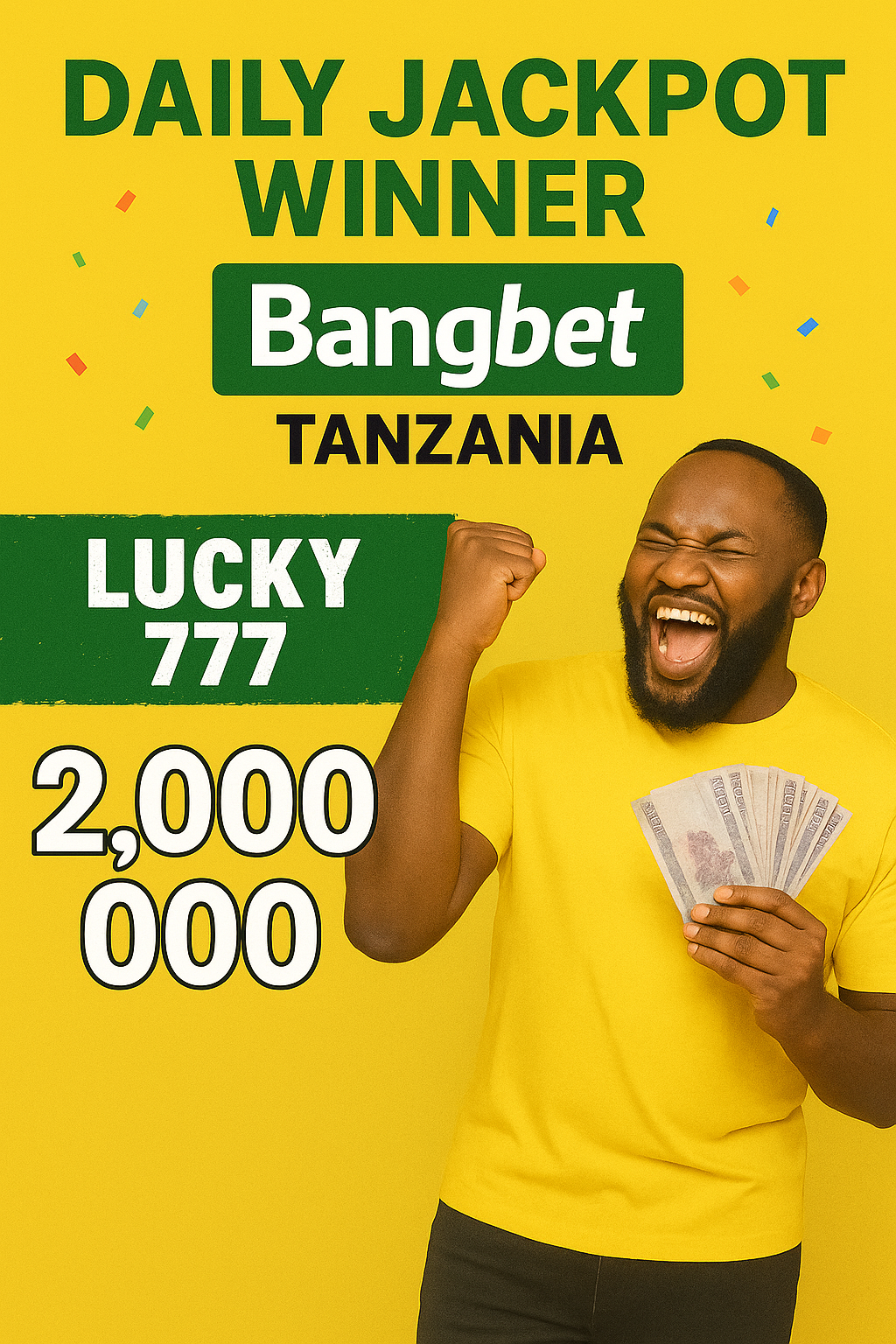 Daily Jackpot Winner Celebrates Big with Bangbet Tanzania