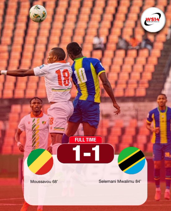 Congo vs Tanzania: World Cup Qualifier Ends 1-1