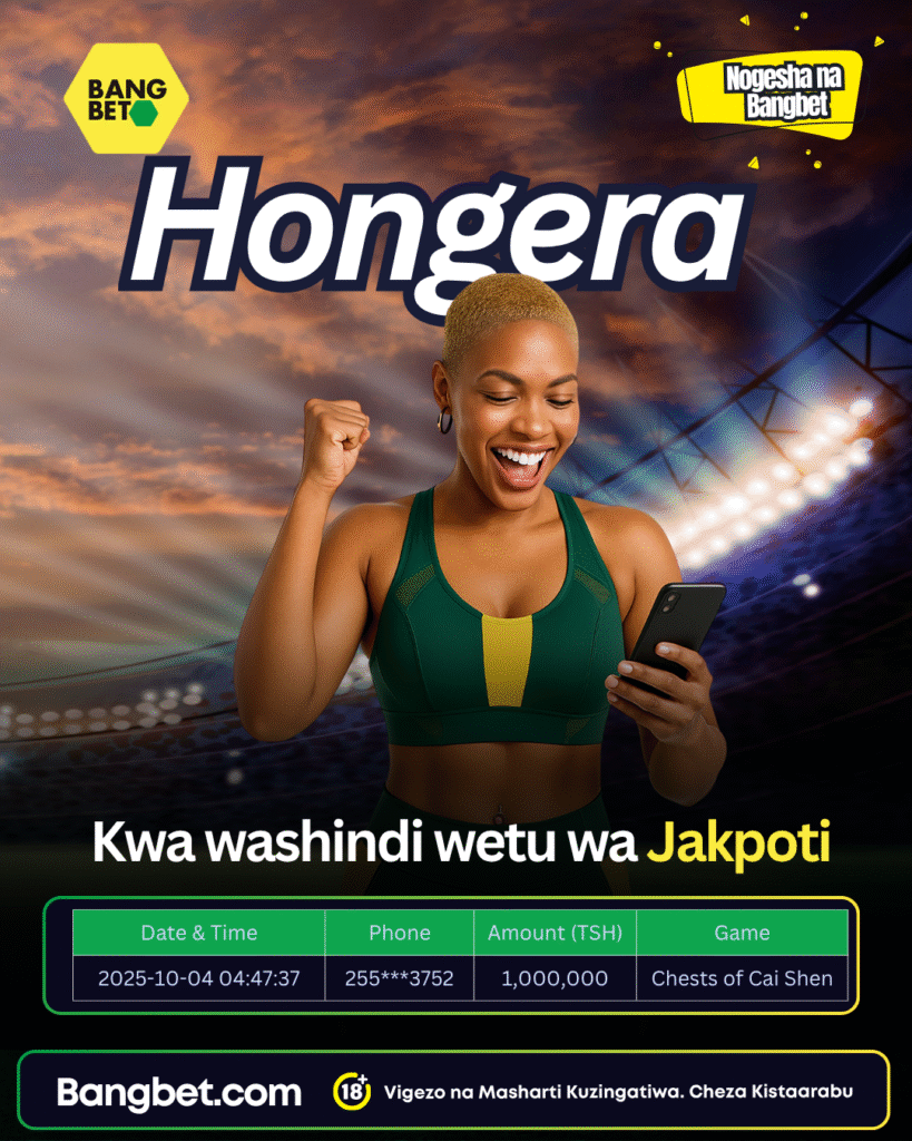 Bangbet Tanzania Celebrates Daily Jackpot Winner of 1 Million TZS!