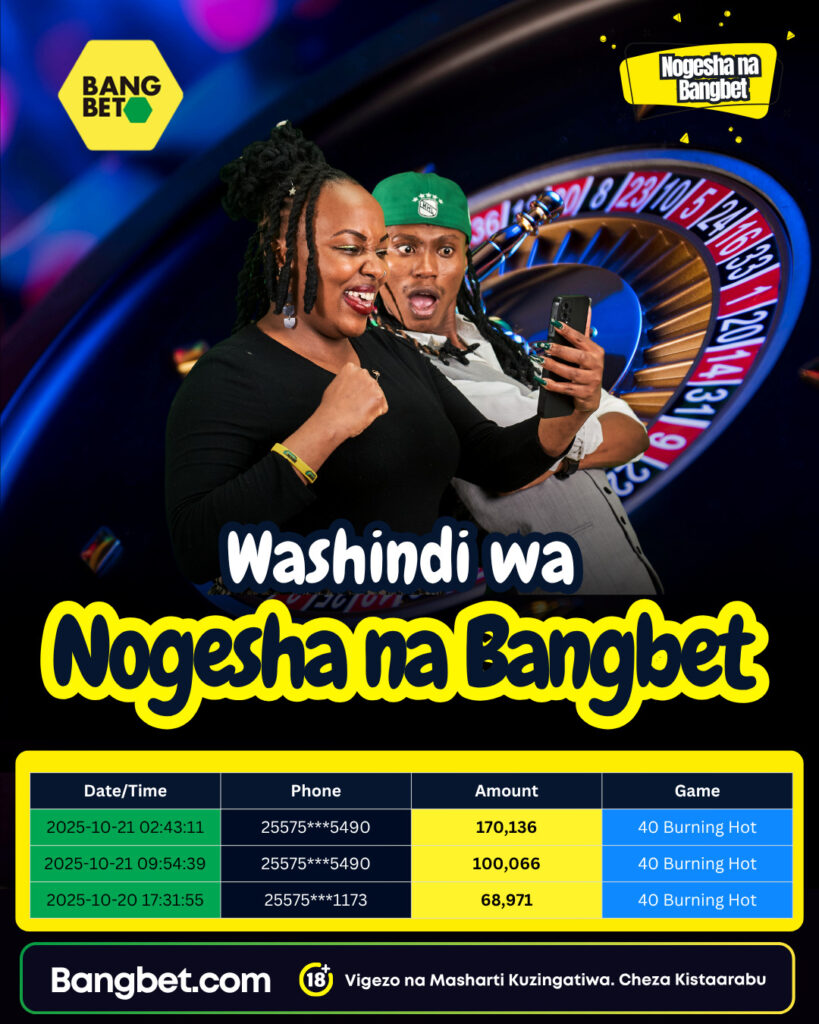 Bangbet Tanzania Daily Jackpot Winners: Meet the Lucky Champions 