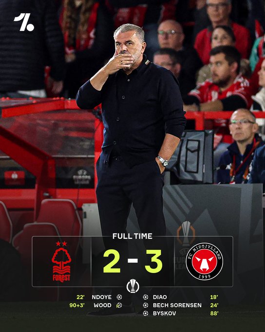 Nottingham Forest Beaten by Midtjylland in Europa Clash