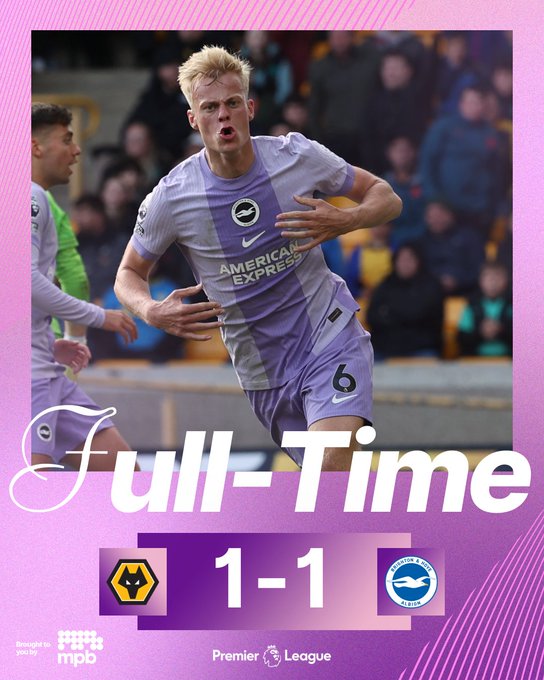 Wolves Drop Points Again as Brighton Snatch Late Draw