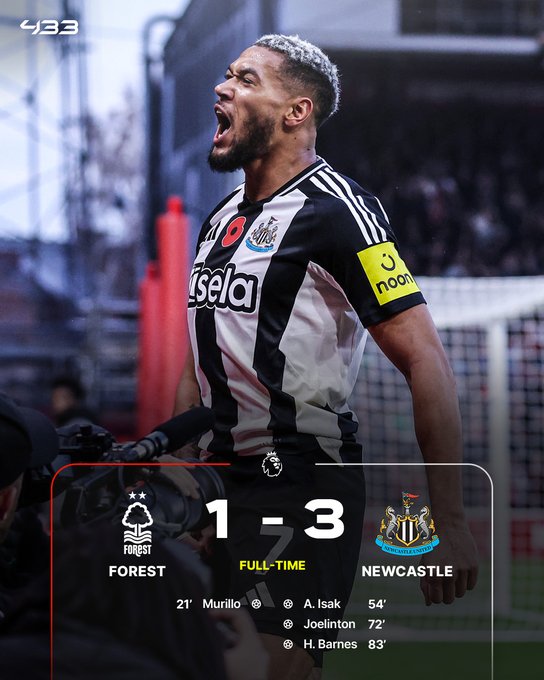 Newcastle Extend Dominance Over Forest — A Statement at St. James’ Park