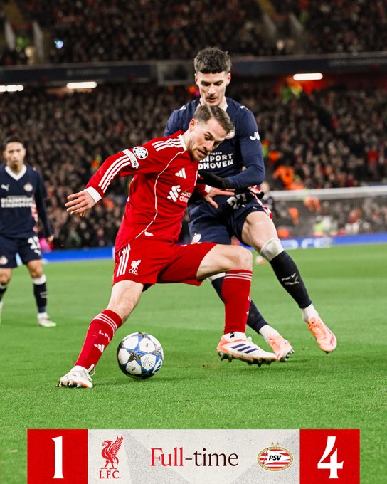 PSV Stun Liverpool 4–1 as Pressure Mounts on Arne Slot