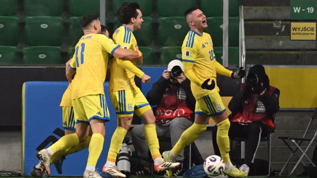 Ukraine Triumphs 2-0 Over Iceland to Reach World Cup Play-offs