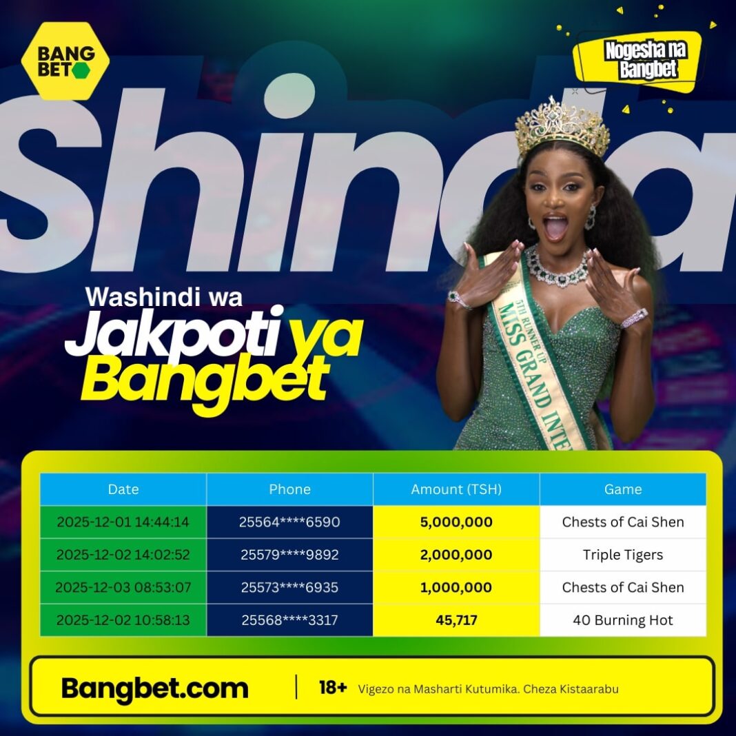 Bangbet Tanzania Daily Jackpot Winners – Big Wins, Big Smiles!