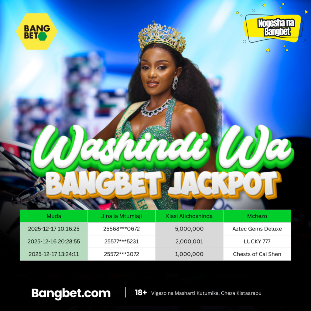 Bangbet Tanzania Daily Jackpot Winners: Big Wins Keep Rolling In