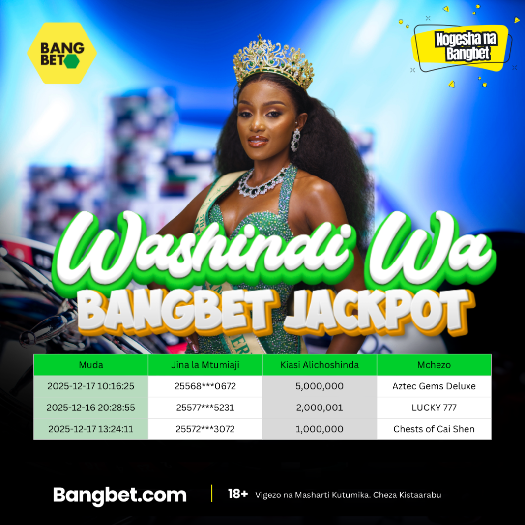 Bangbet Tanzania Daily Jackpot Winners: Big Wins Keep Rolling In