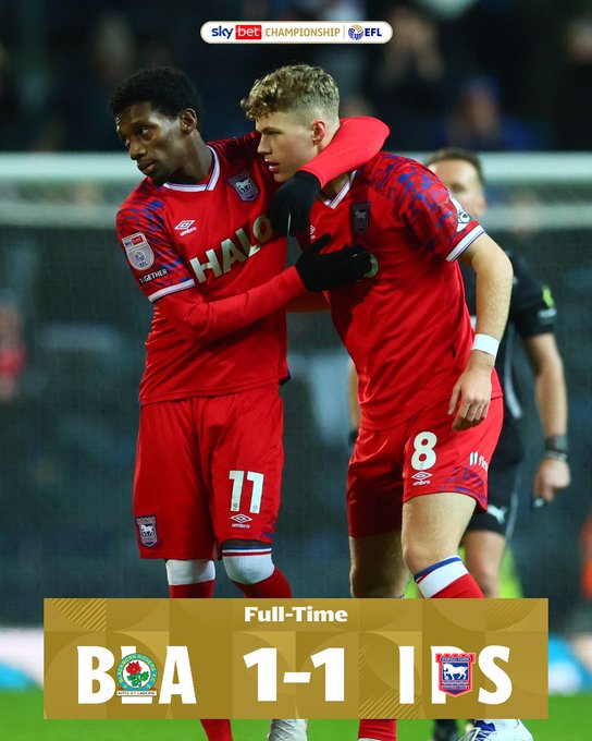 Blackburn vs Ipswich: Late Drama Seals a 1–1 Draw in Championship Round 6