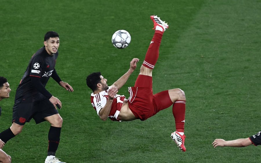 Olympiacos shocks Leverkusen to keep UCL Dream Alive in Piraeus