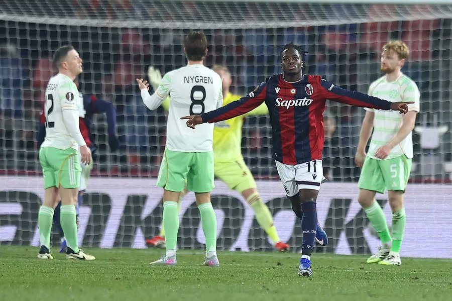 Bologna 2–2 Celtic: Rowe’s First European Goal Rescues a Point in UEL Thriller
