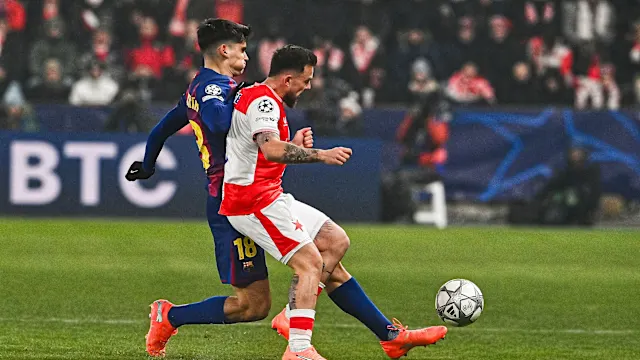 Barcelona Edge Slavia Prague 4-2 in Free-Scoring UCL Thriller