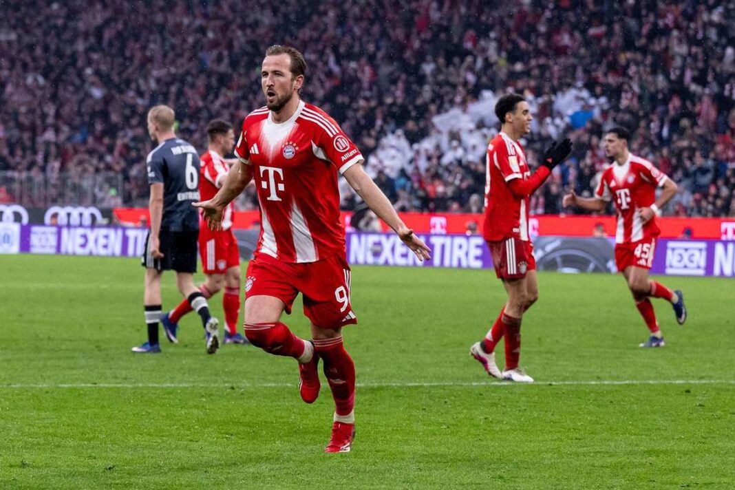 Harry Kane Brace Sends Bayern Nine Points Clear After Frankfurt Win