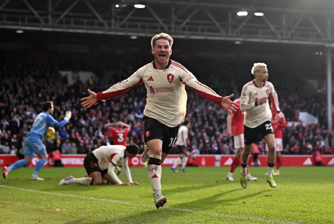 Mac Allister Scores 97th-Minute Winner in Liverpool Victory Over Forest