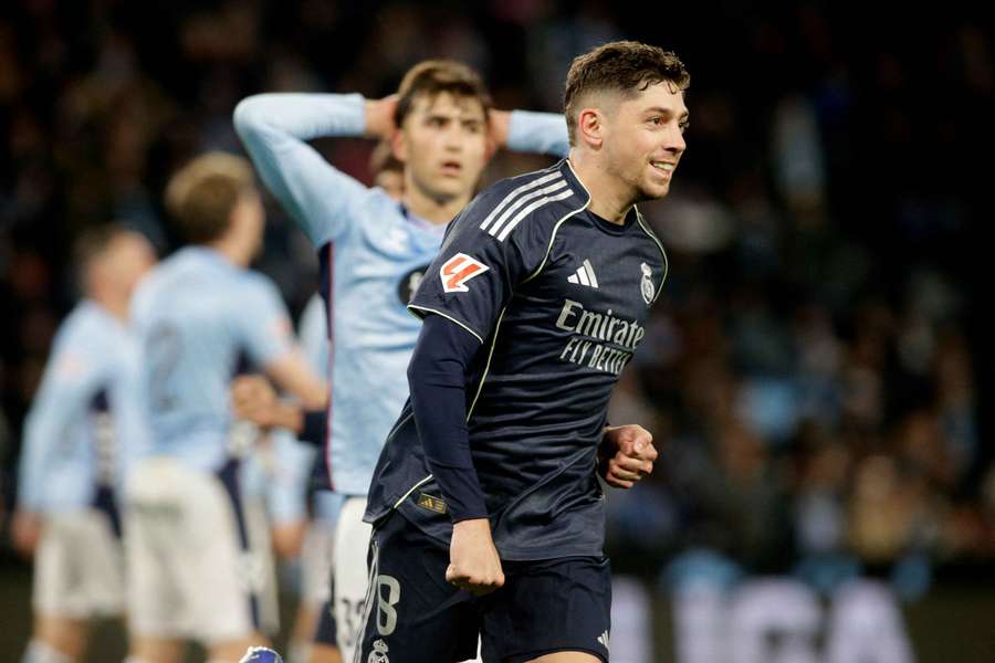 Valverde’s Last-Minute Strike Seals Real Madrid’s 2-1 Win Over Celta Vigo

