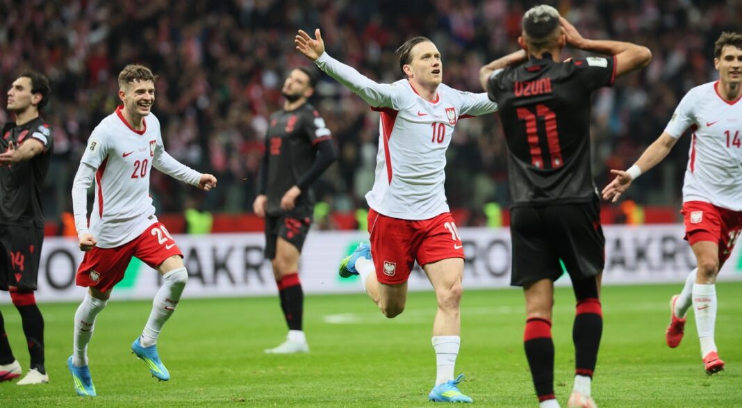 Poland Beat Albania 2-1, One Step from the World Cup