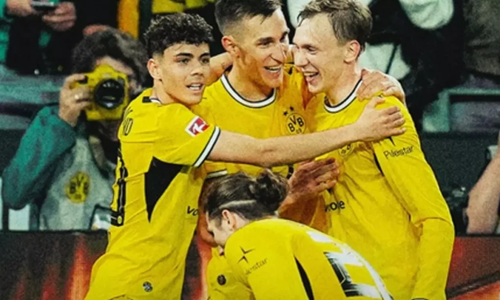 Dortmund Seal Second Place with Thrilling 3-2 Win Over Frankfurt