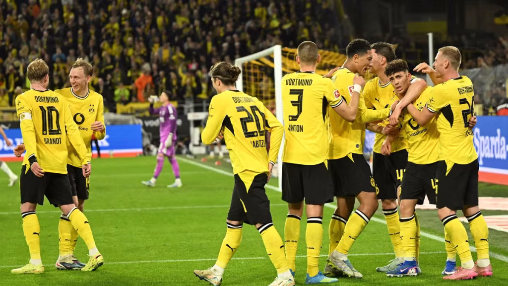Dortmund Seal Second Place with Thrilling 3-2 Win Over Frankfurt