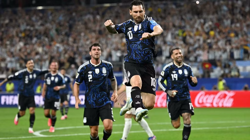 Argentina Beat Jordan 3-1 as Messi Makes World Cup History