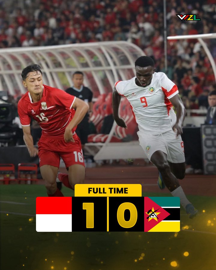 Indonesia Beat Mozambique 1-0 in a Friendly Clash
