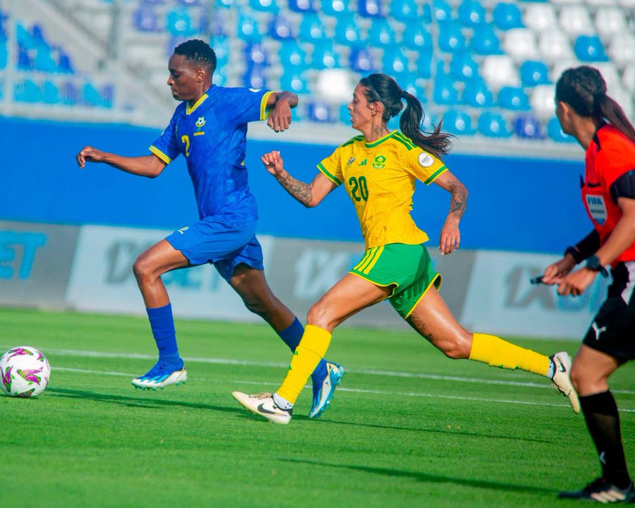 Tanzania Women Shock South Africa 2-1 at WAFCON