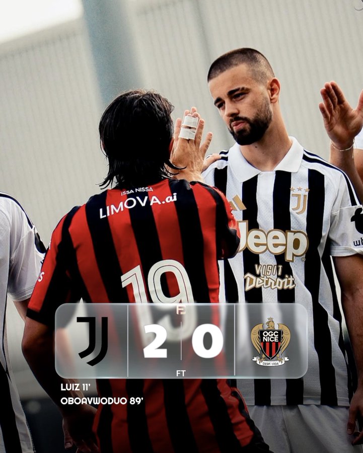 Juventus Defeat Nice 2-0 in Impressive Pre-Season Friendly