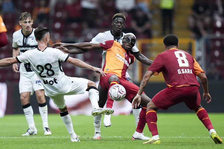 Galatasaray vs Rennes 3-3: Osimhen Scores in Six-Goal Thriller