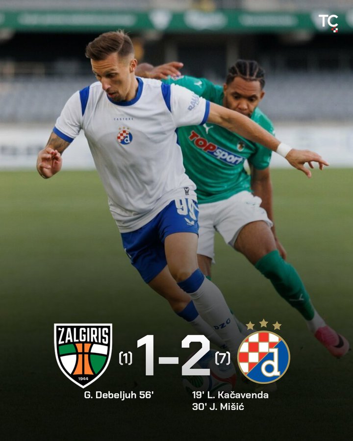 Dinamo Zagreb Beat Kauno Žalgiris to Reach UCL Play-Offs