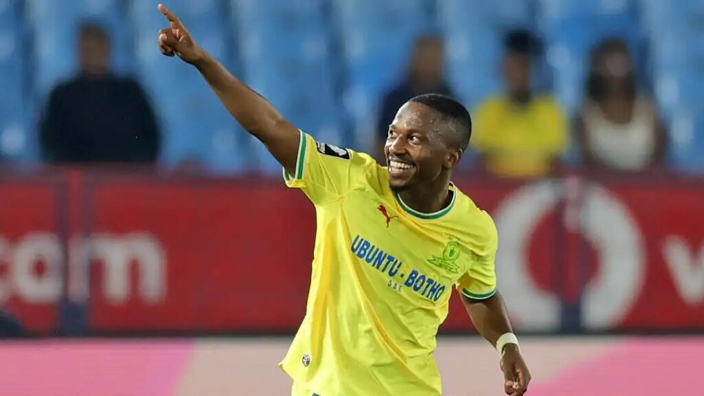Tashreeq Matthews wa Mamelodi Sundowns Akishangilia