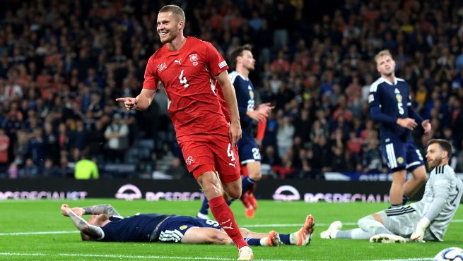 Switzerland Cruise Past 10-Man Scotland 3-0 in UEFA Nations League